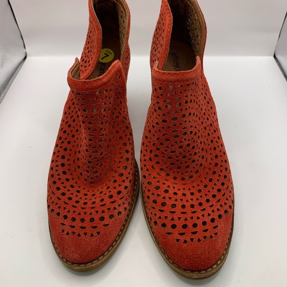 Jeffrey Campbell Red Boots Size 7 suede - Picture 2 of 7
